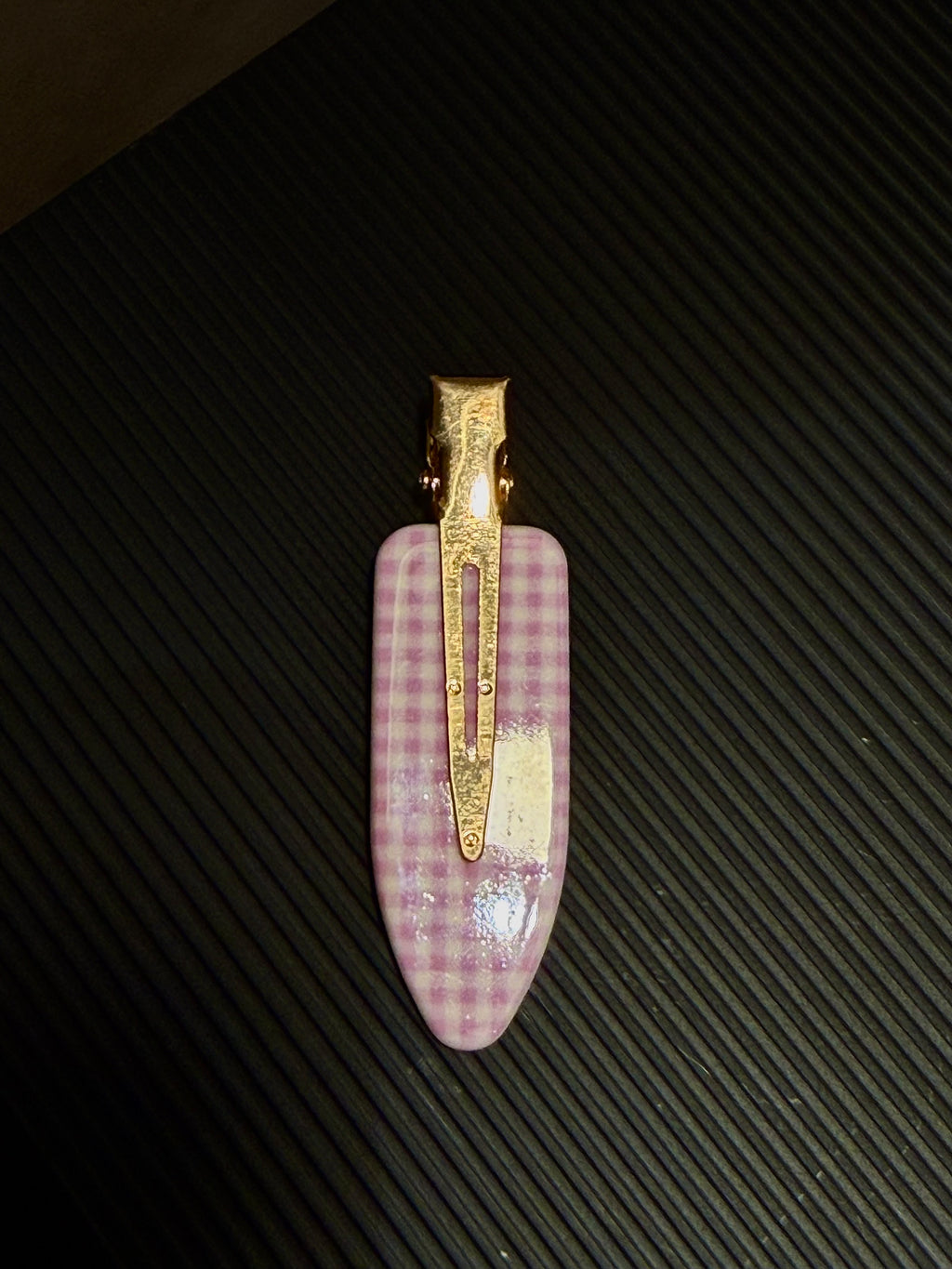 Plaid Flat Barrette