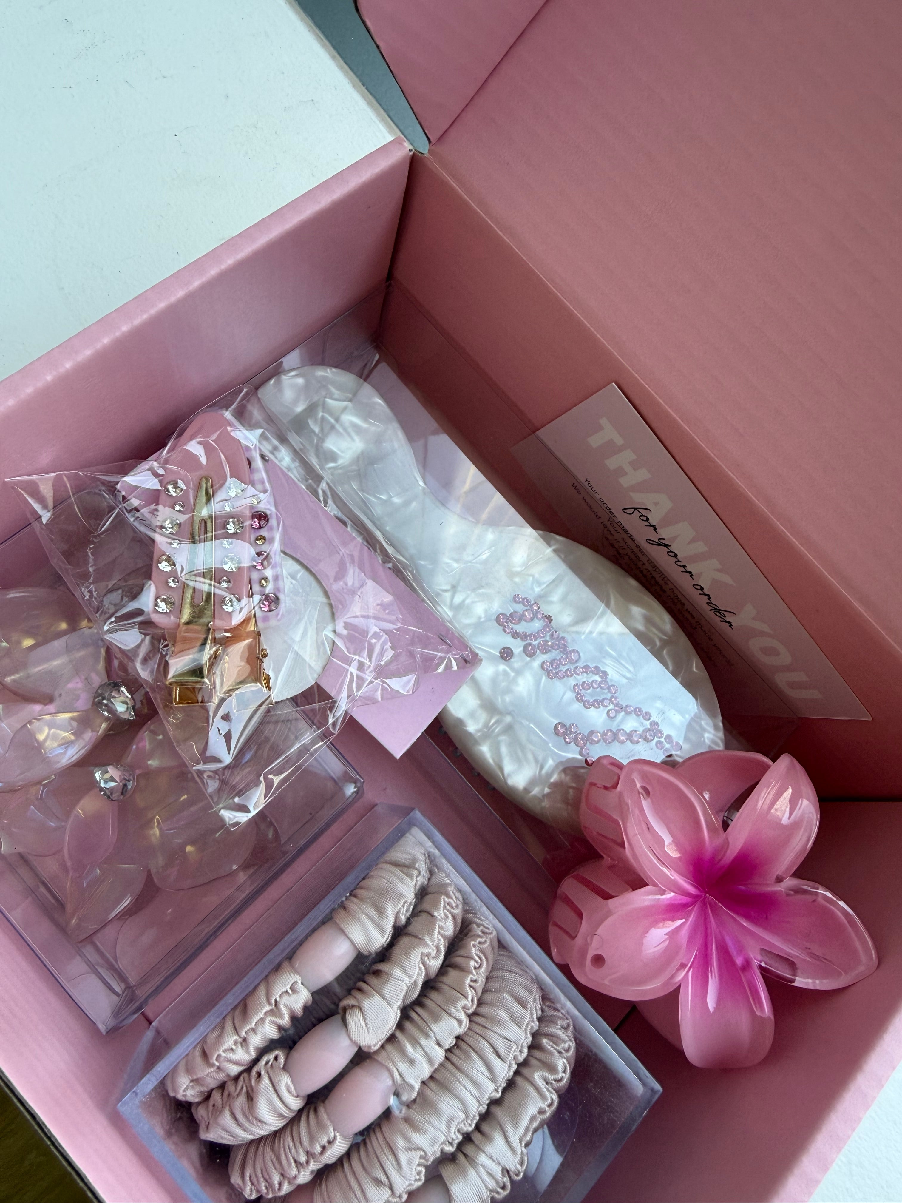 White Hair Accessory Gift Set